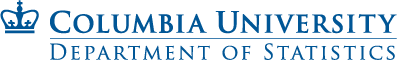 Logo of the Department of Statistics at Columbia University